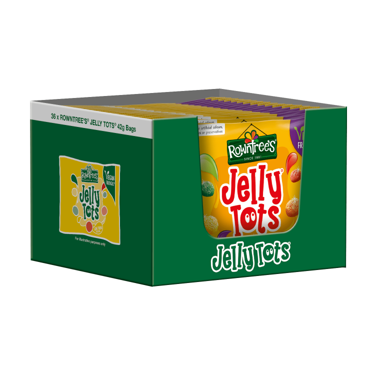 Rowntree's Jelly Tots Sweets Bag 42g - Mobile