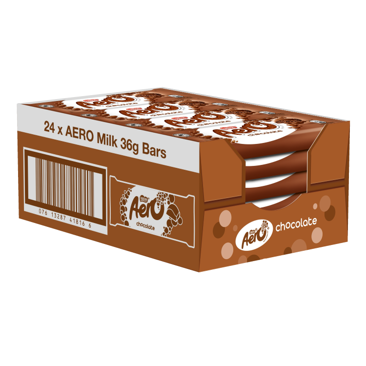Aero Bubbly Milk Chocolate Bar 36g - Mobile