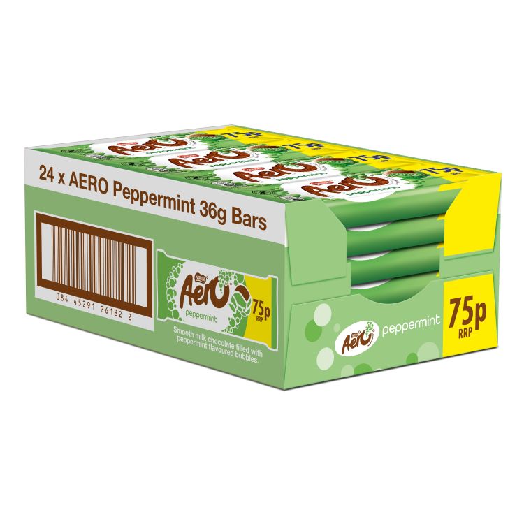 Aero Bubbly Peppermint Chocolate Bar 36g - Mobile