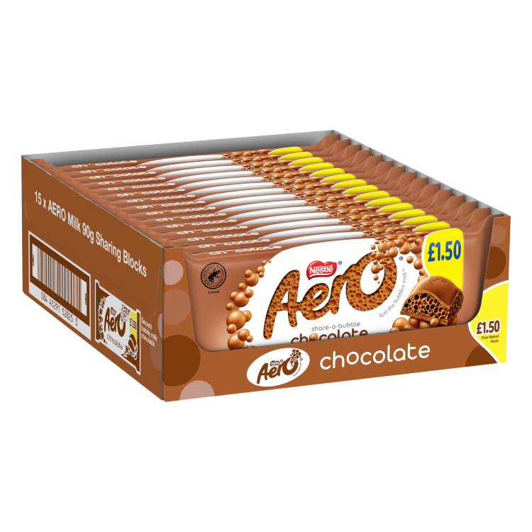 Aero Milk Chocolate Sharing Bar 90g - Mobile