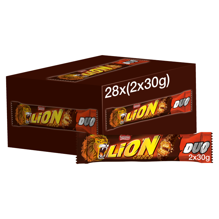 Lion Milk Chocolate Duo Bar 60g - Mobile