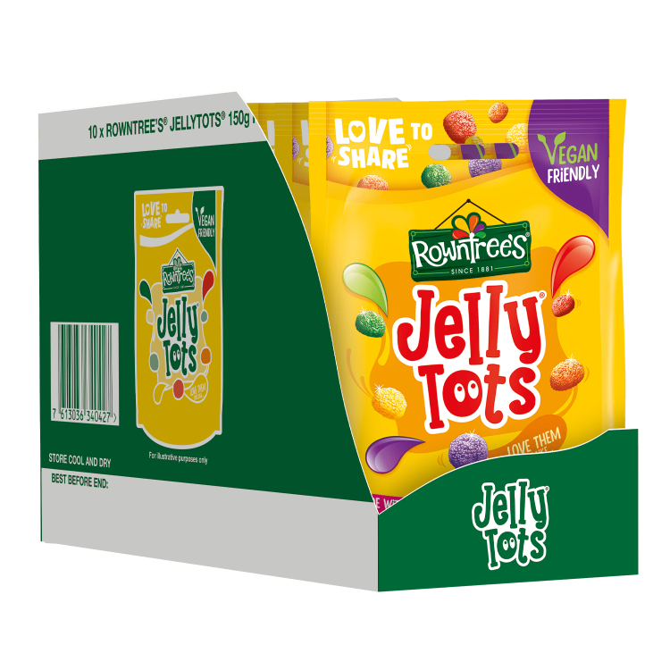 Rowntree's Jelly Tots Sweets Sharing Bag 150g - Mobile