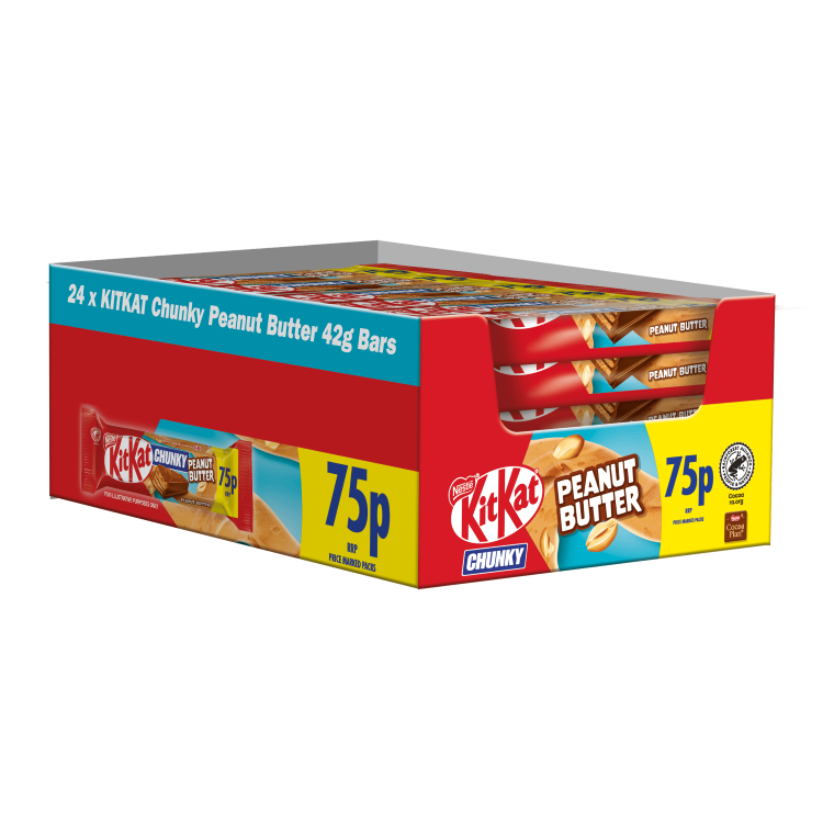 KitKat Chunky Peanut Butter Milk Chocolate Bar 42g - Mobile