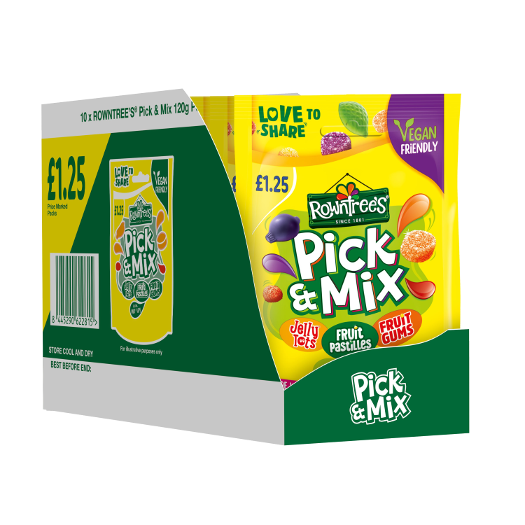 Rowntree's Pick & Mix Vegan Friendly Sweets Sharing Bag 120g - Mobile