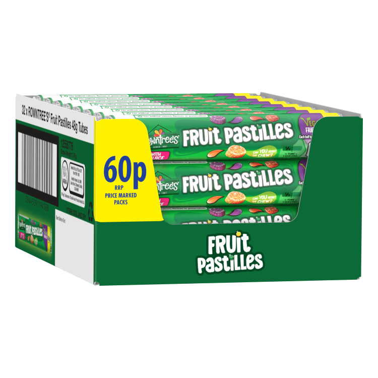 Rowntree's Fruit Pastilles Sweets Tube 48g - Mobile