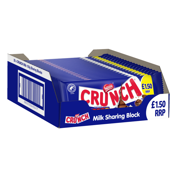 Crunch Milk Chocolate Sharing Bar 100g - Mobile