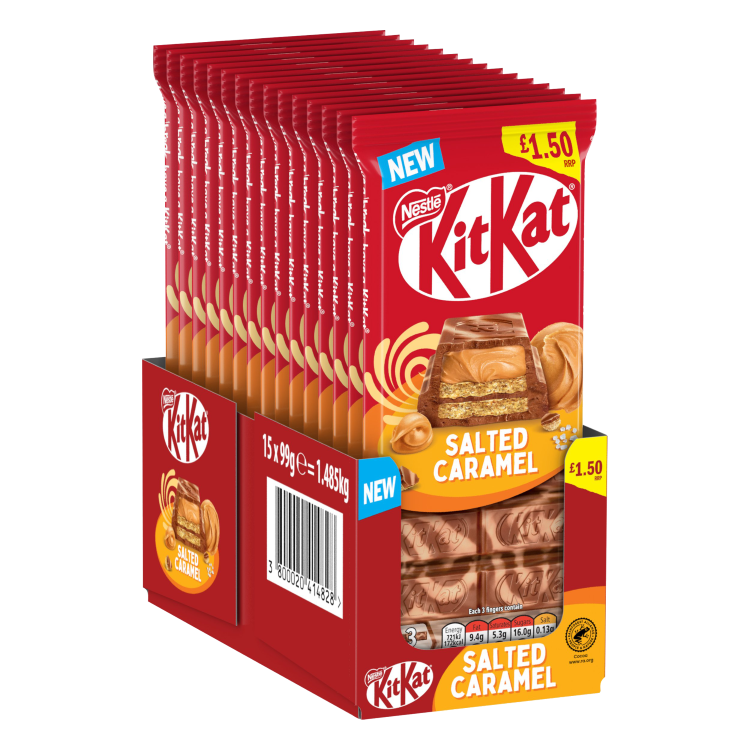 KitKat Salted Caramel Chocolate Sharing Bar 99g - Mobile
