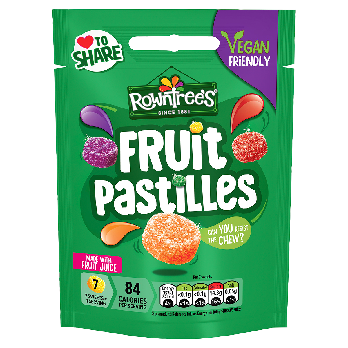 Rowntrees Fruit Pastilles 114g - Desktop