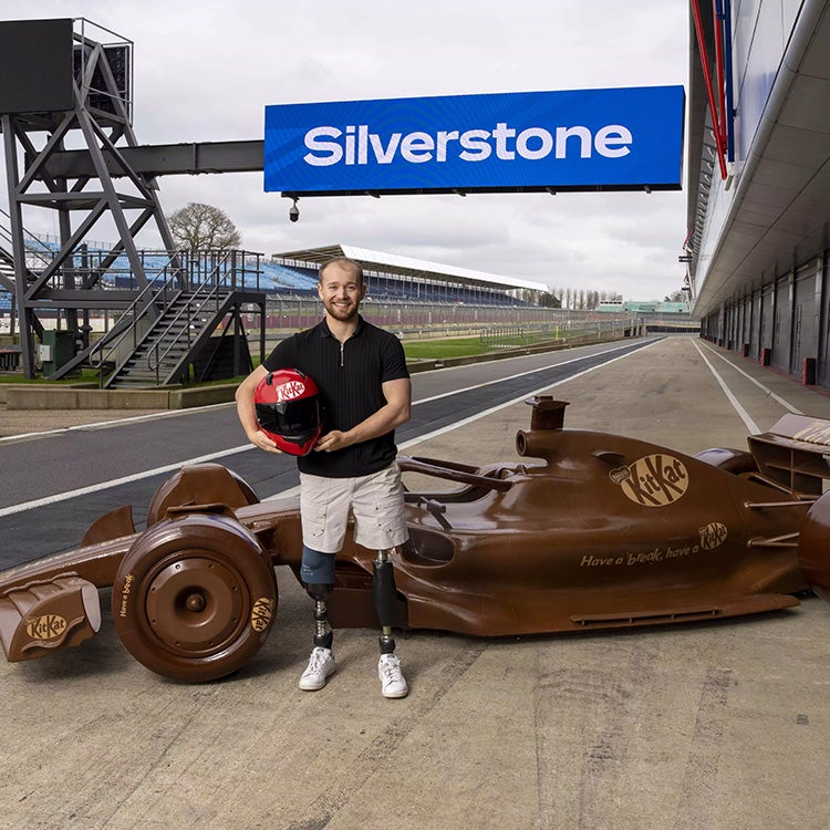 KitKat F1 launch with chocolate car