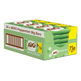 Aero Bubbly Peppermint Chocolate Bar 36g - Thumb